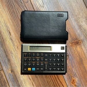 HP Newlett Packard 12C Programmable Financial Calculator w/ Case Business Office